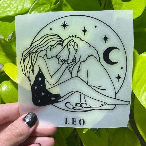 Scorpio Leo Goddess Vinyl Decal | Zodiac Decal | Leo Decal| Leo Gift - Picture 1 of 6